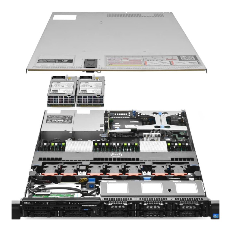 DELL PowerEdge R620 Server 2.20Ghz 16-Core 128GB 4X 600GB Mid-Level (Certified Refurbished)